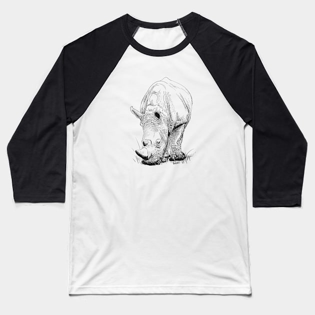 Nashorn Baseball T-Shirt by sibosssr